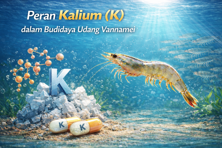Peran Kalium (K) dalam Budidaya Udang Vannamei